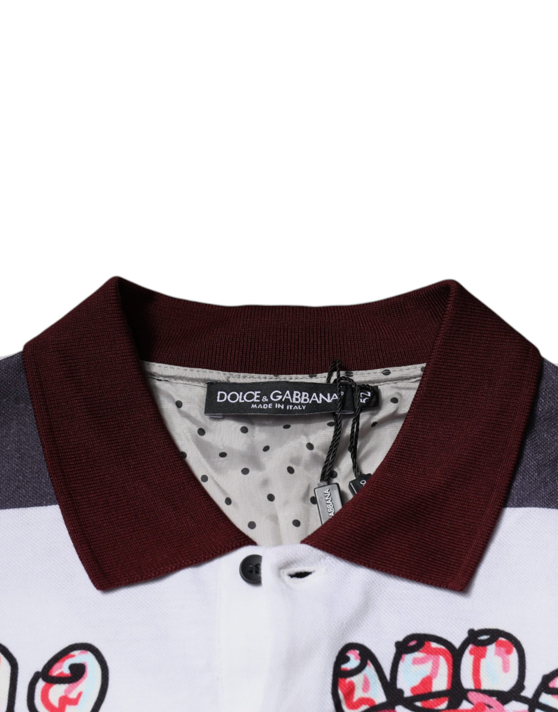 Multicolor Graphic Collared Polo T-shirt