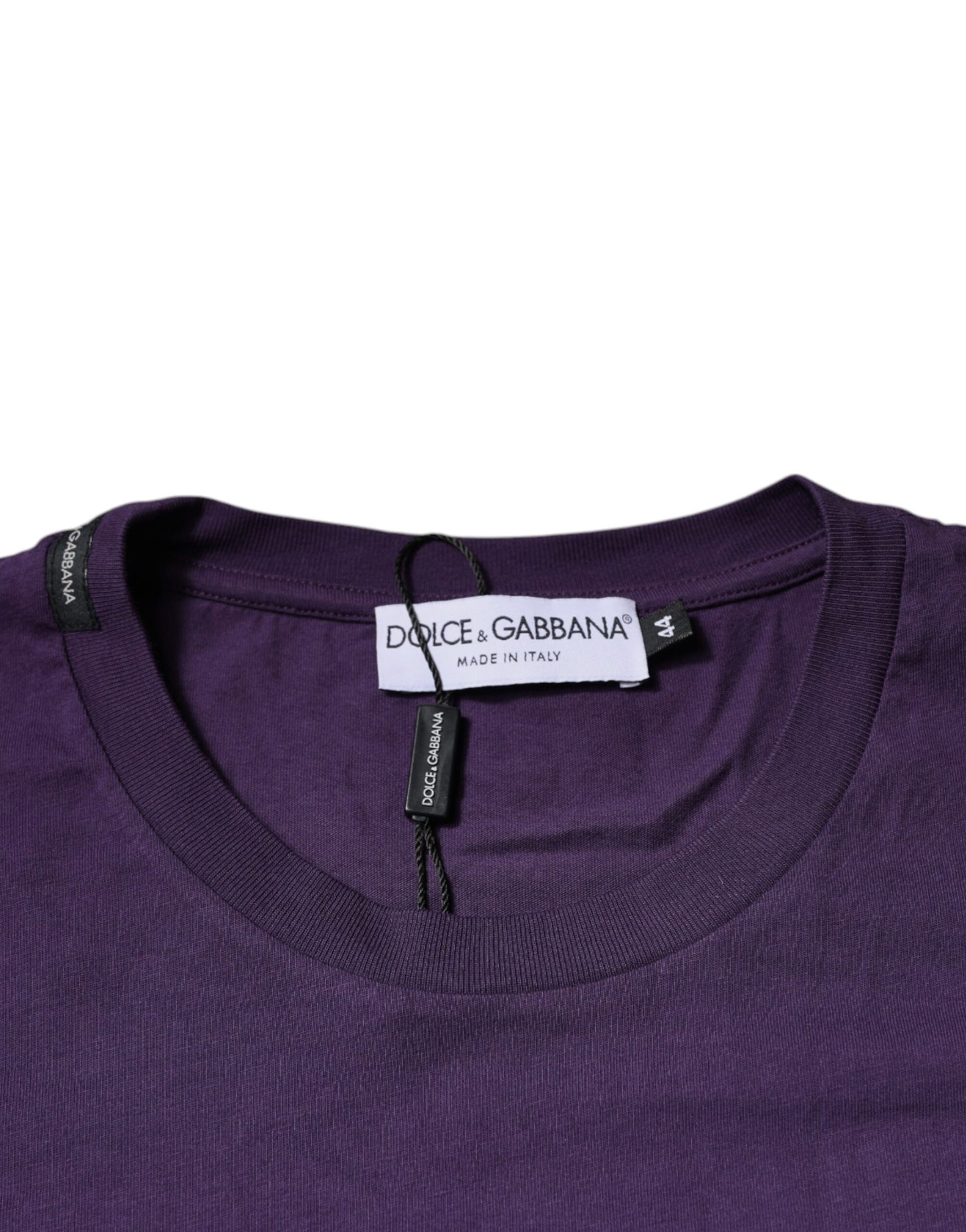 Violet Cotton Crew Neck Short Sleeve T-shirt