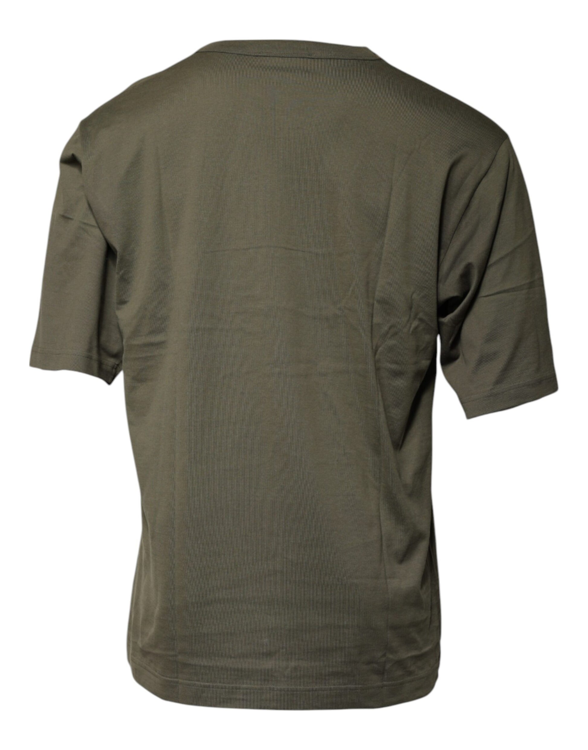 Army Green DG Love Cotton Crew Neck T-shirt