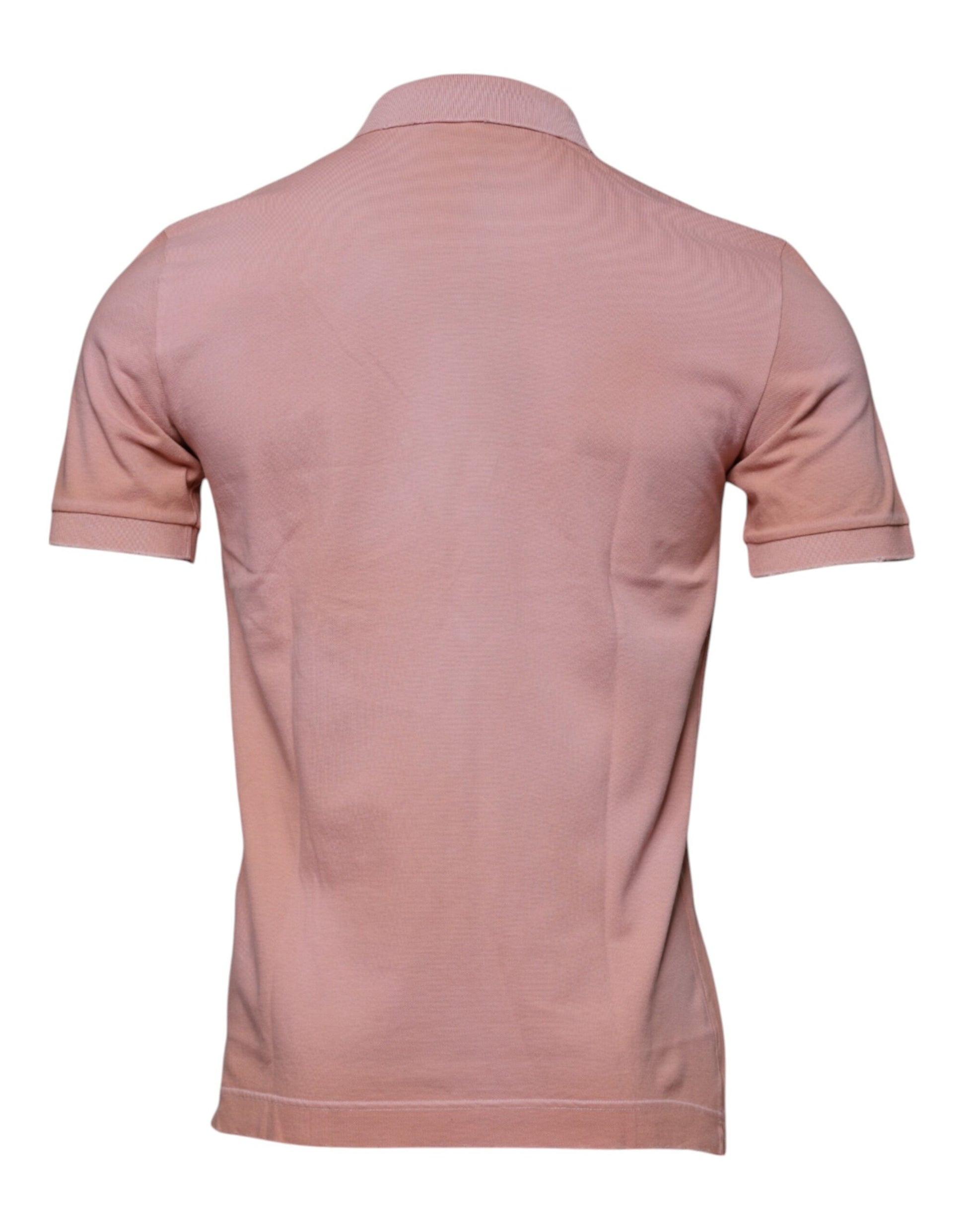 Pink Crown Collared Short Sleeve Polo T-shirt