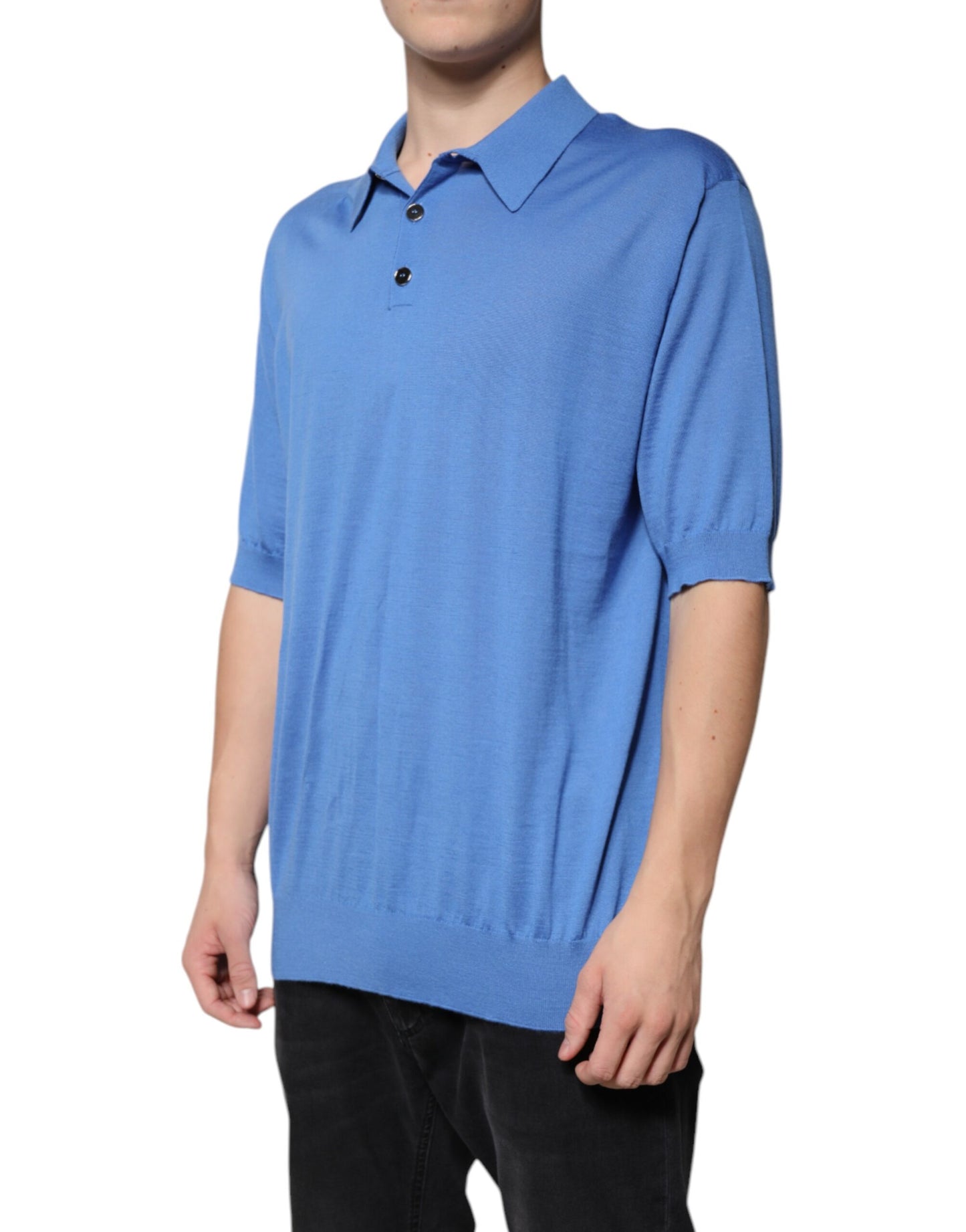 Blue Collared Short Sleeves Polo T-shirt