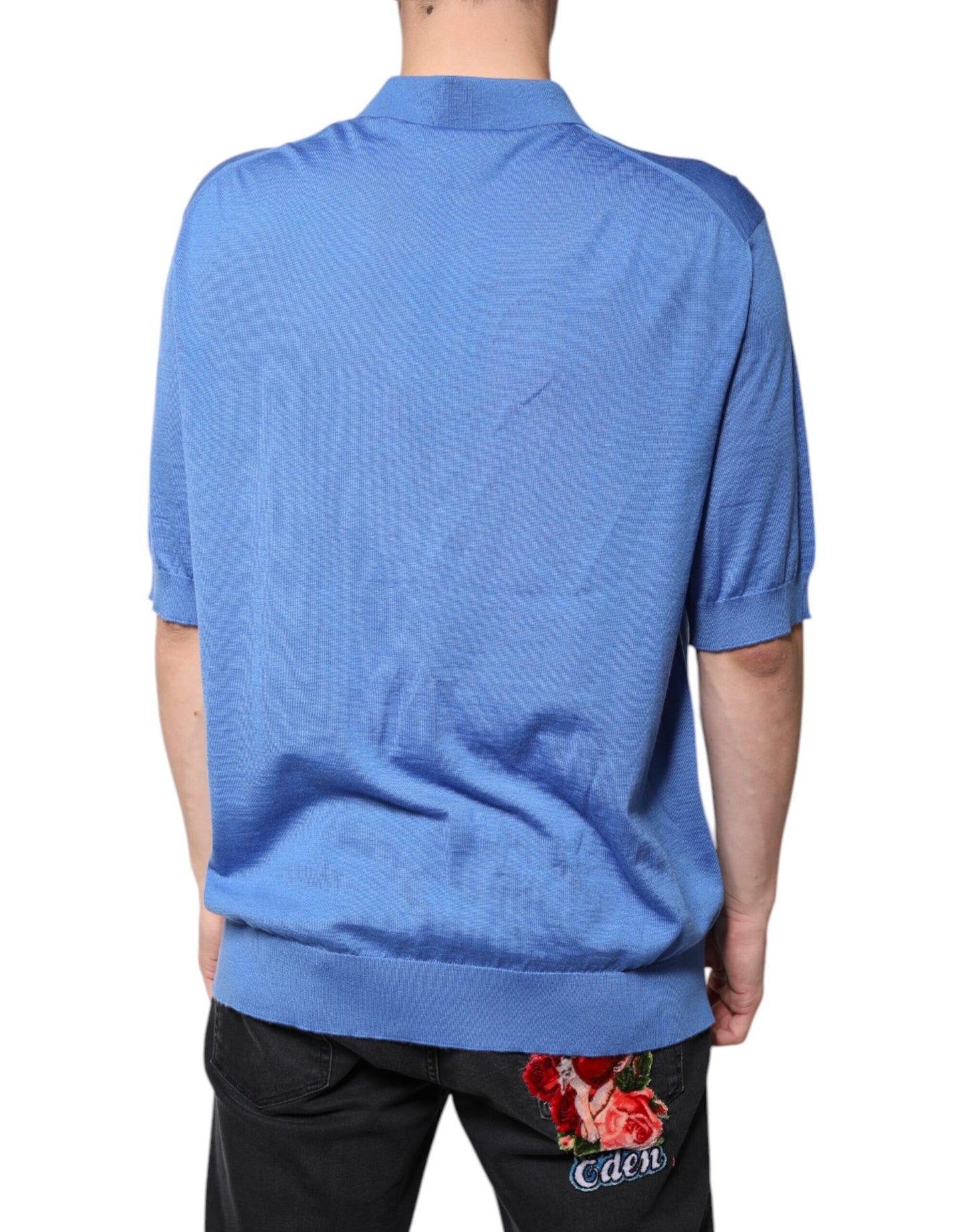 Blue Collared Short Sleeves Polo T-shirt