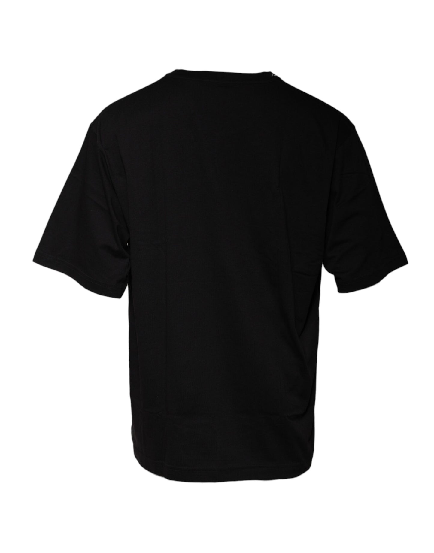 Black Logo Print Cotton Short Sleeve T-shirt