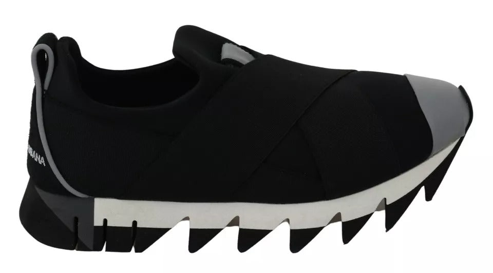 Black Shark Neoprene Stretch Sneakers Shoes