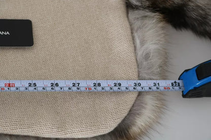 Brown Fox Tail Fur Shawl Neck Wrap Cover Collar Scarf