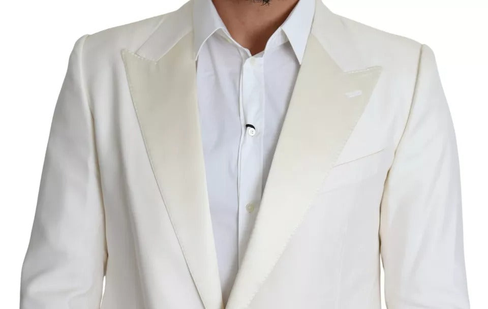 White Silk Single Breasted SARTORIA Blazer