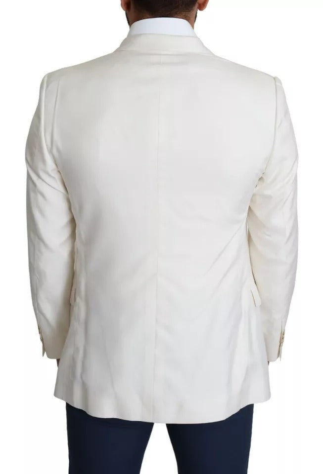 White Silk Single Breasted SARTORIA Blazer