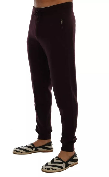 Purple Cashmere Gym Training Sport Pants