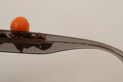 DG4283B Acetate Crystals Orange Applique Sunglasses