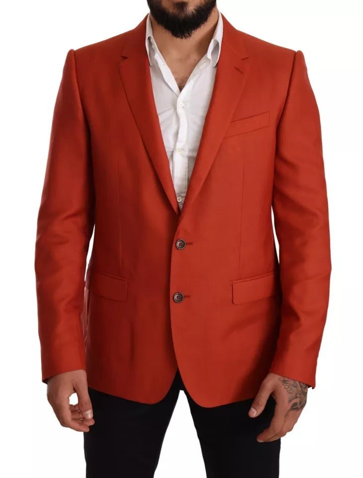 Orange MARTINI Cashmere Silk Coat Blazer