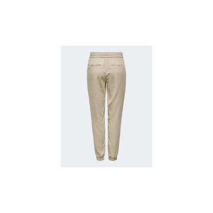 Beige Viscose Jeans & Pant