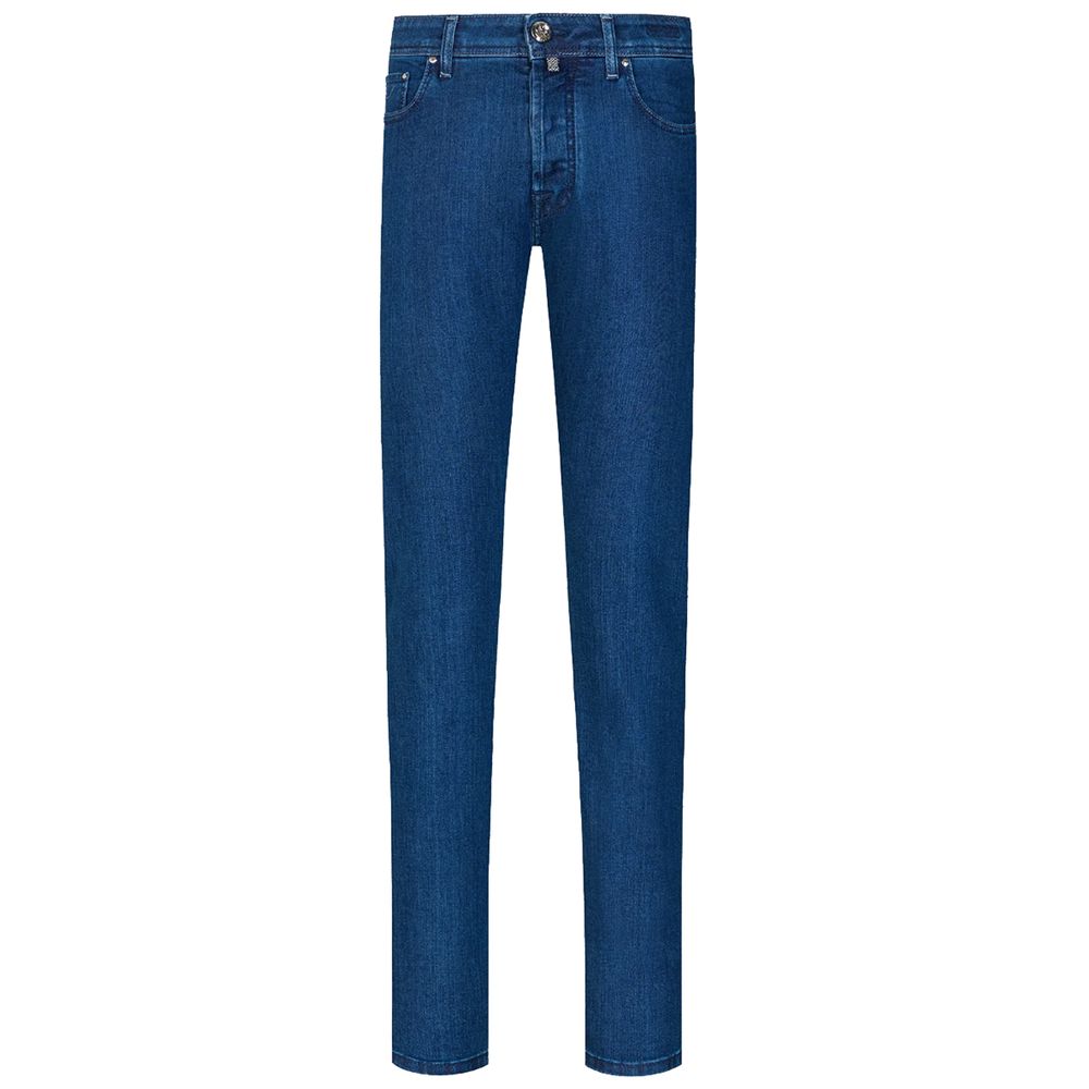 Blue Cotton Men's Slim Jeans