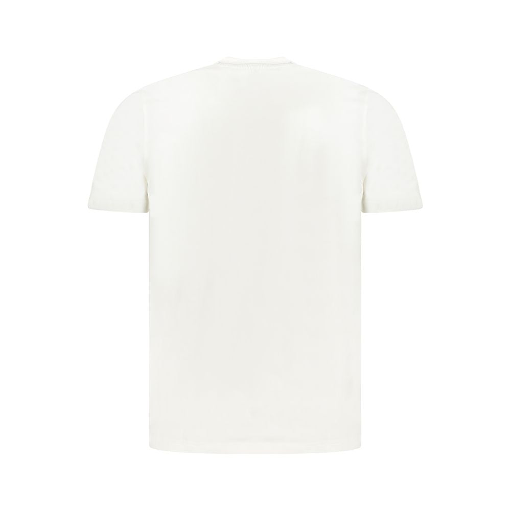 White Cotton Men T-Shirt