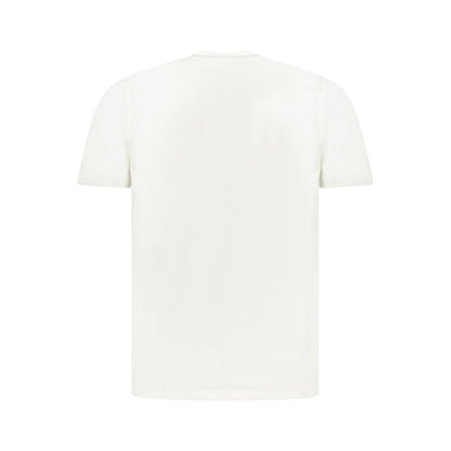 White Cotton Men T-Shirt