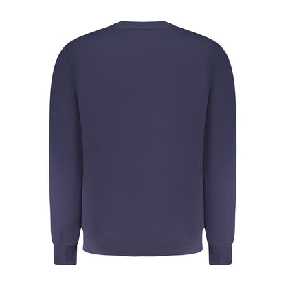 Blue Cotton Men Sweater