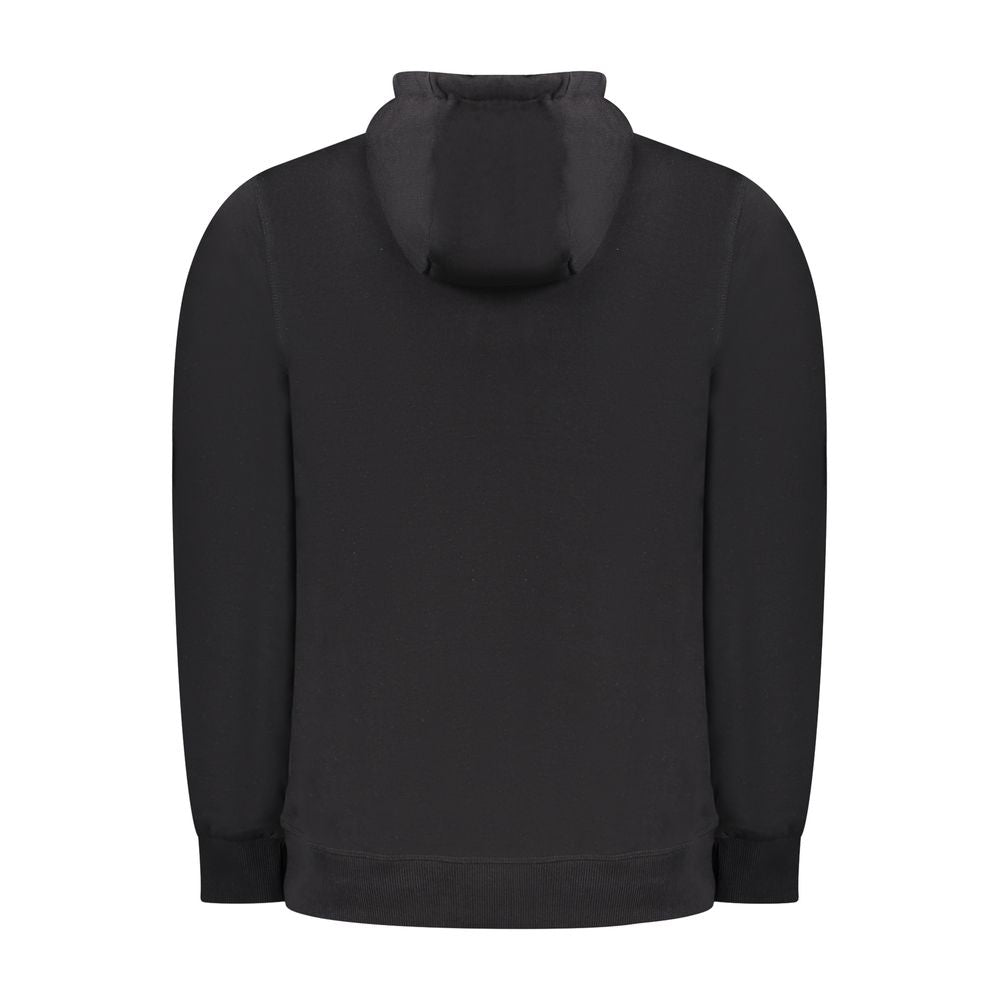 Black Cotton Men Sweater