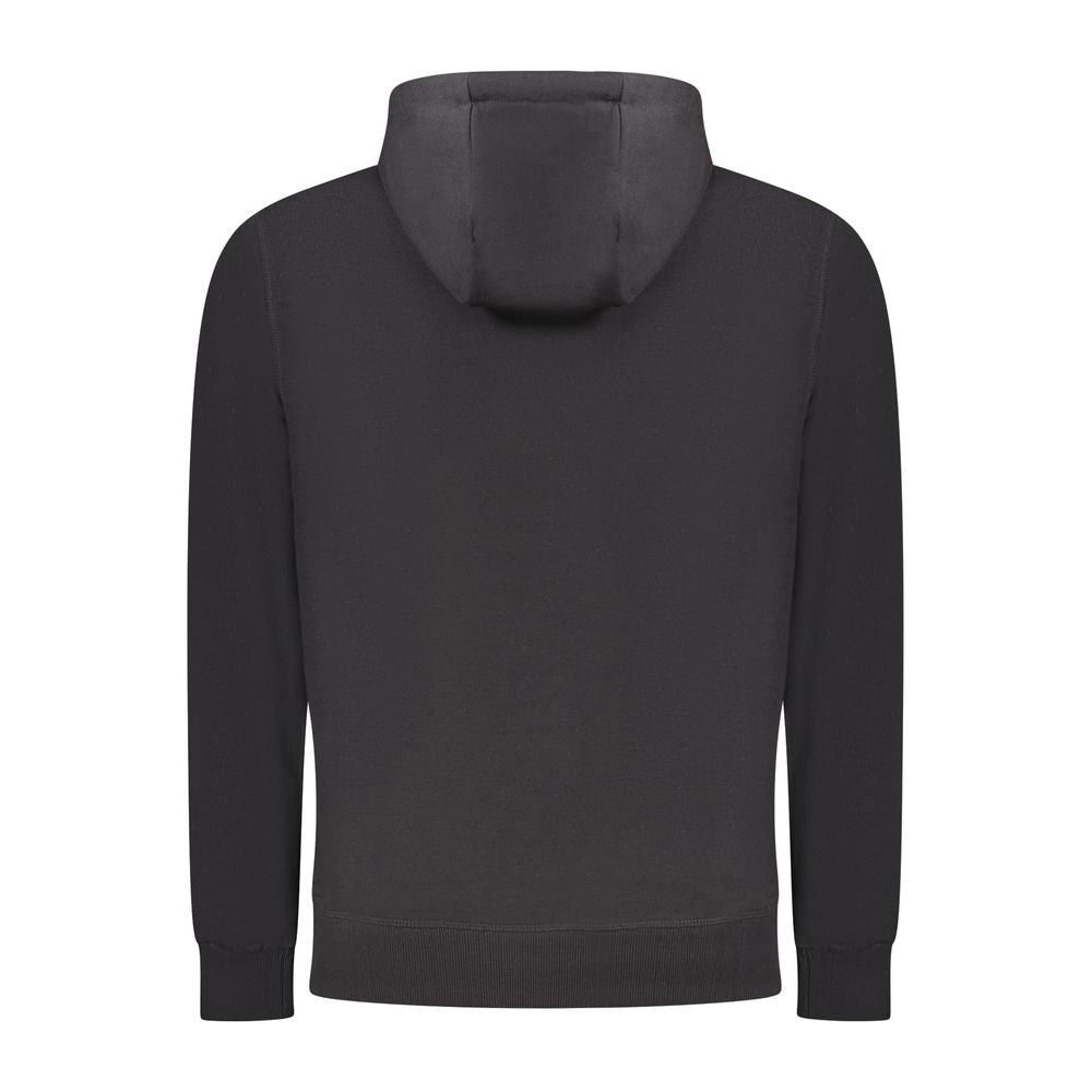 Black Cotton Men Sweater