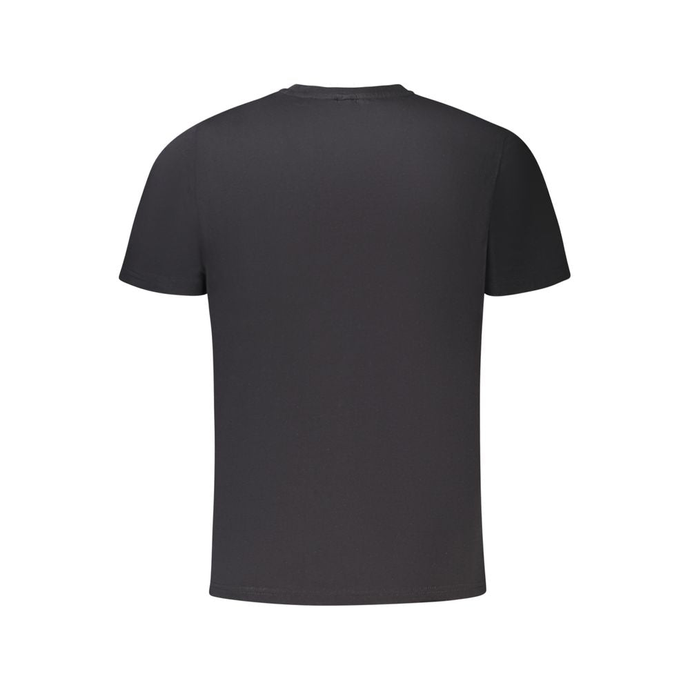 Black Cotton Men T-Shirt