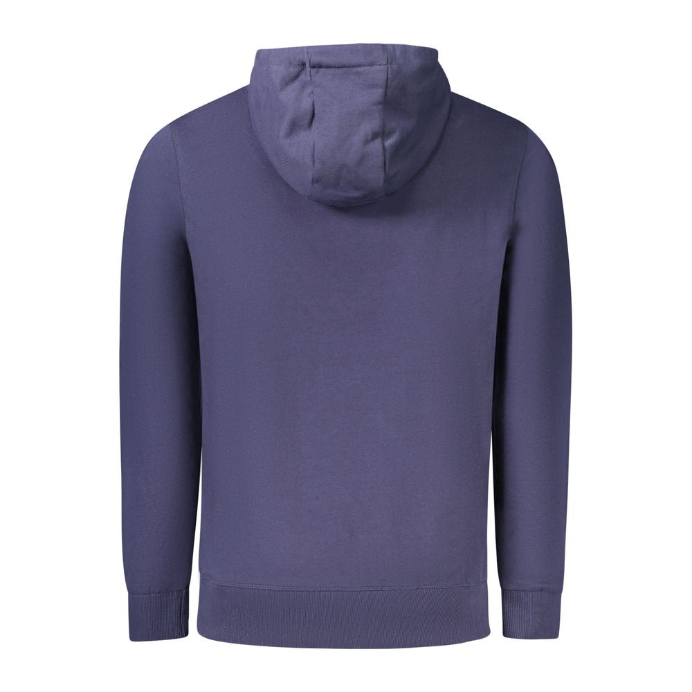 Blue Cotton Men Sweater