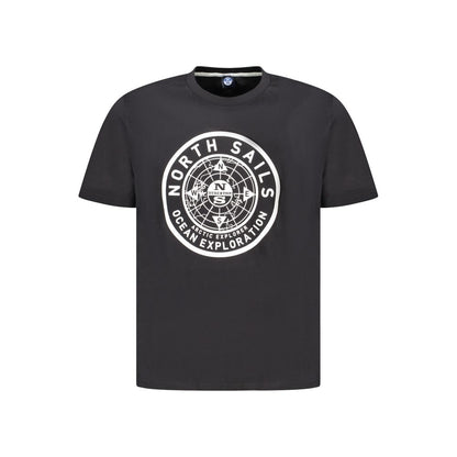 Black Cotton Men T-Shirt