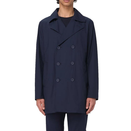 Blue Polyester Riciclato Jacket