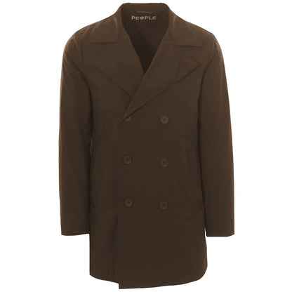 Brown Polyester Riciclato Jacket