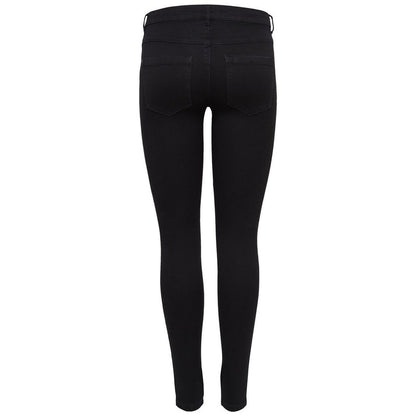 Black Cotton Jeans & Pant