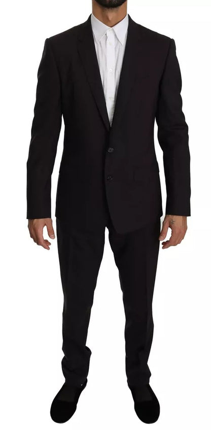 Purple Wool Stretch 2 Piece MARTINI Suit