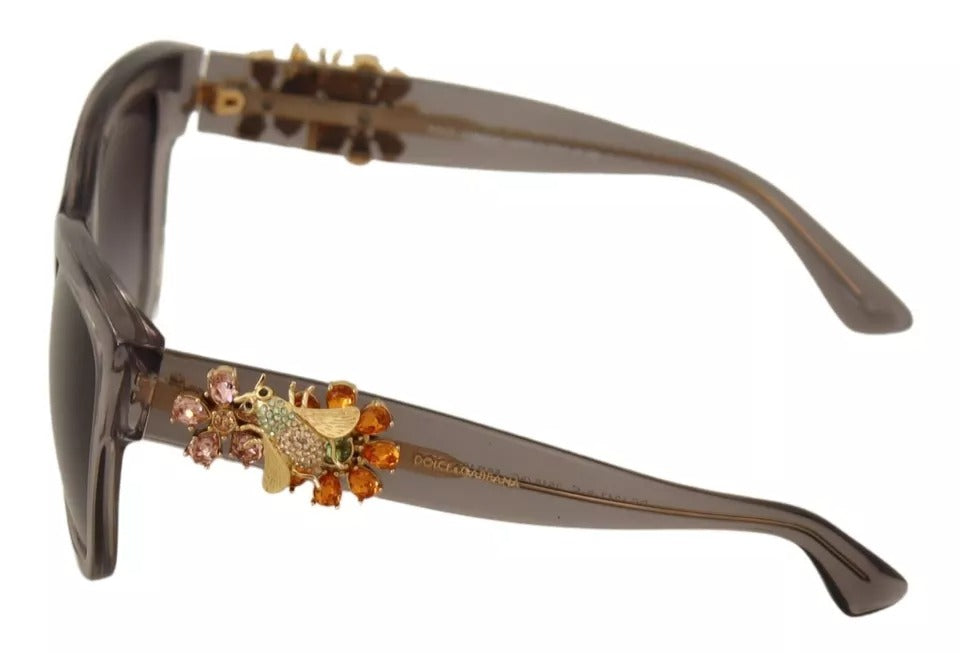 DG 4247-B-F Clear Embellished Crystal Acetate Sunglasses