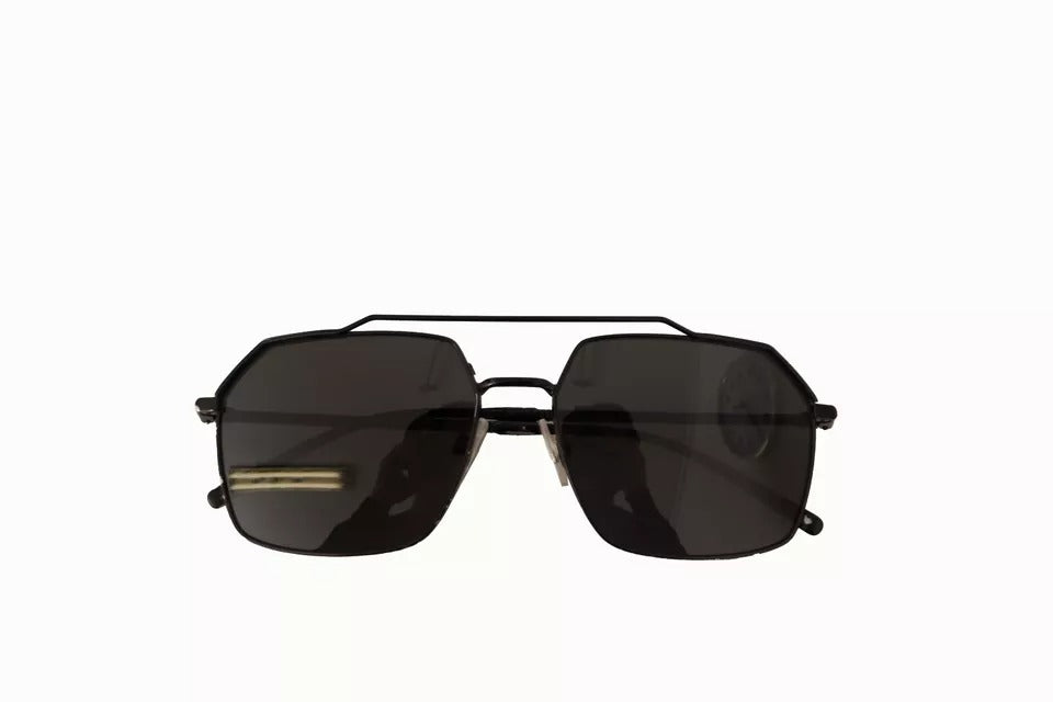 DG2250 Black Metal Full Rim Square Eyewear Sunglasses