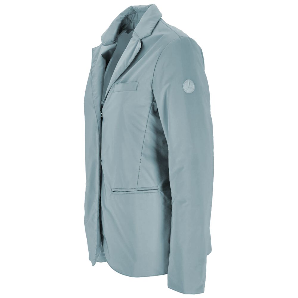 Light Blue Polyester Jackets & Coat