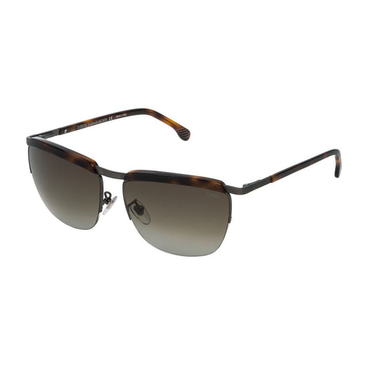 Brown Metal Sunglasses