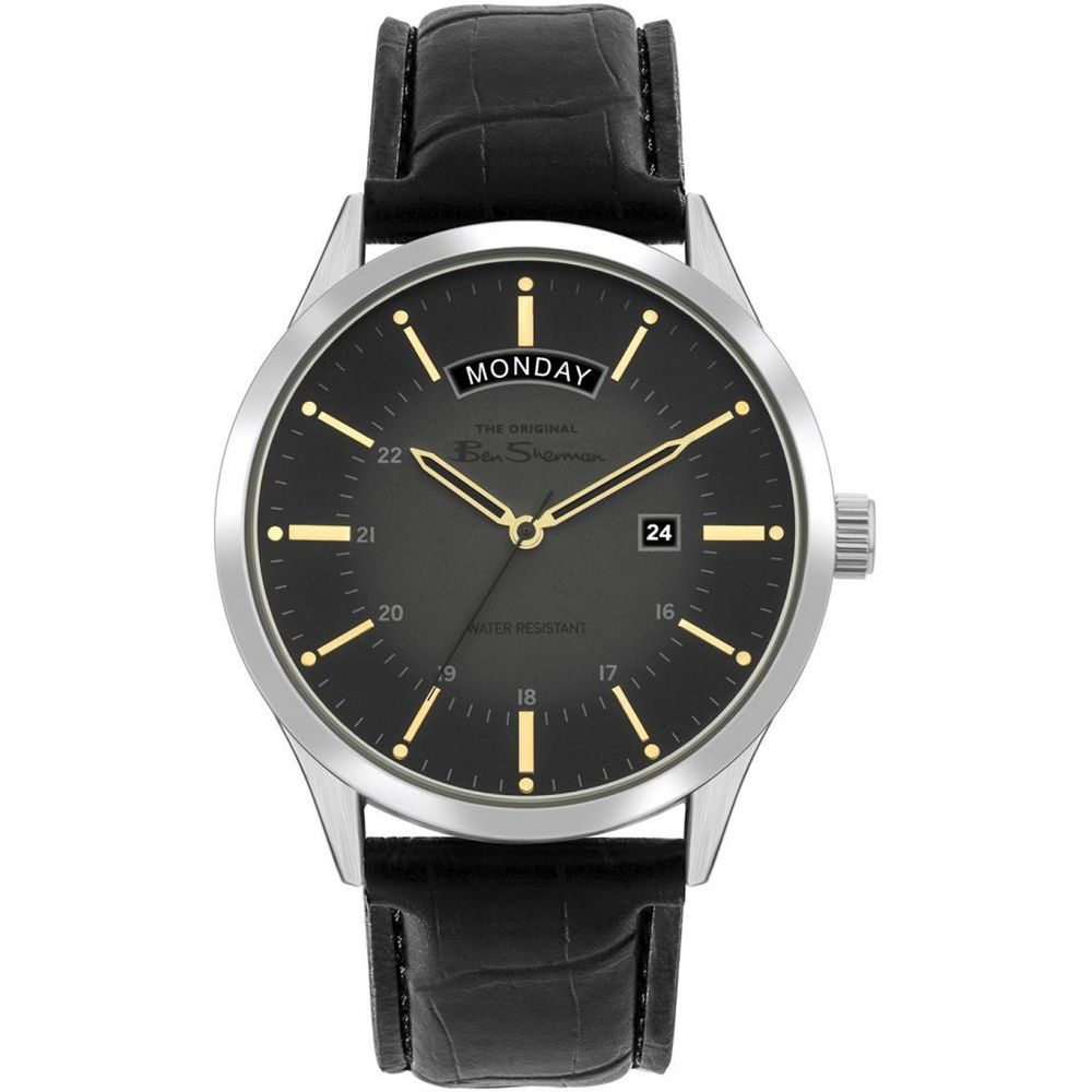 Black Leather Watch