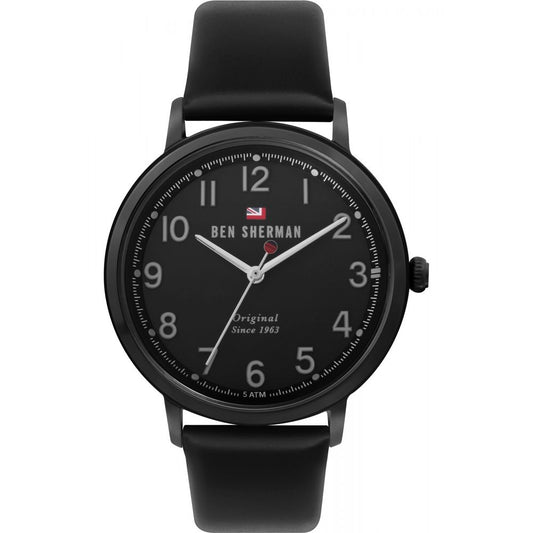 Black Leather Watch