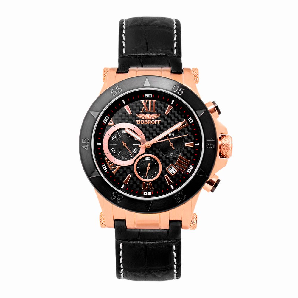 Black Leather Watch