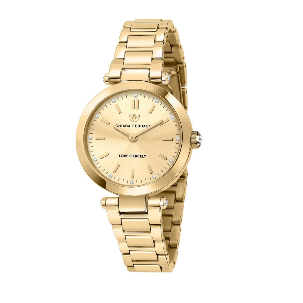 Gold Stainless Steel Watch