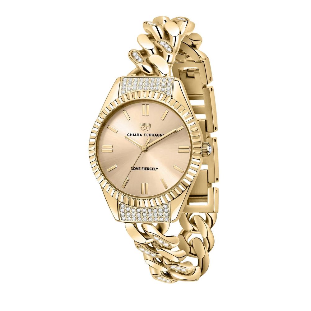 Gold Stainless Steel Watch