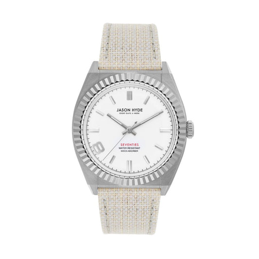 White Textile Watch