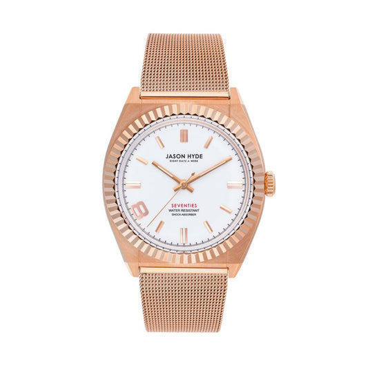 Rose Gold Textile Watch