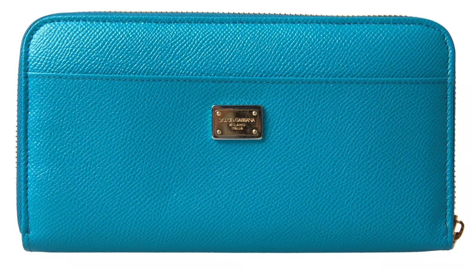 Wallet Light Blue LOVE Leather Zip Around Continental