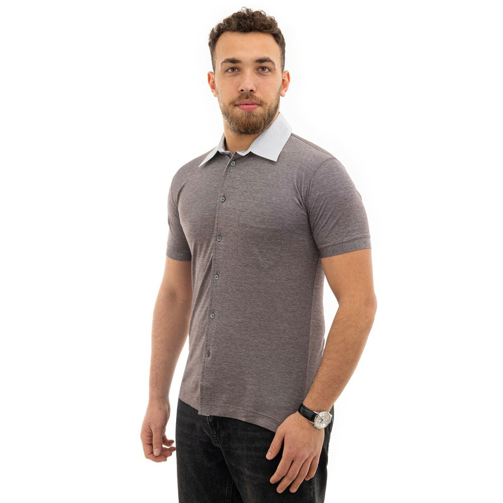 Bicolor Elastane Polo Shirt