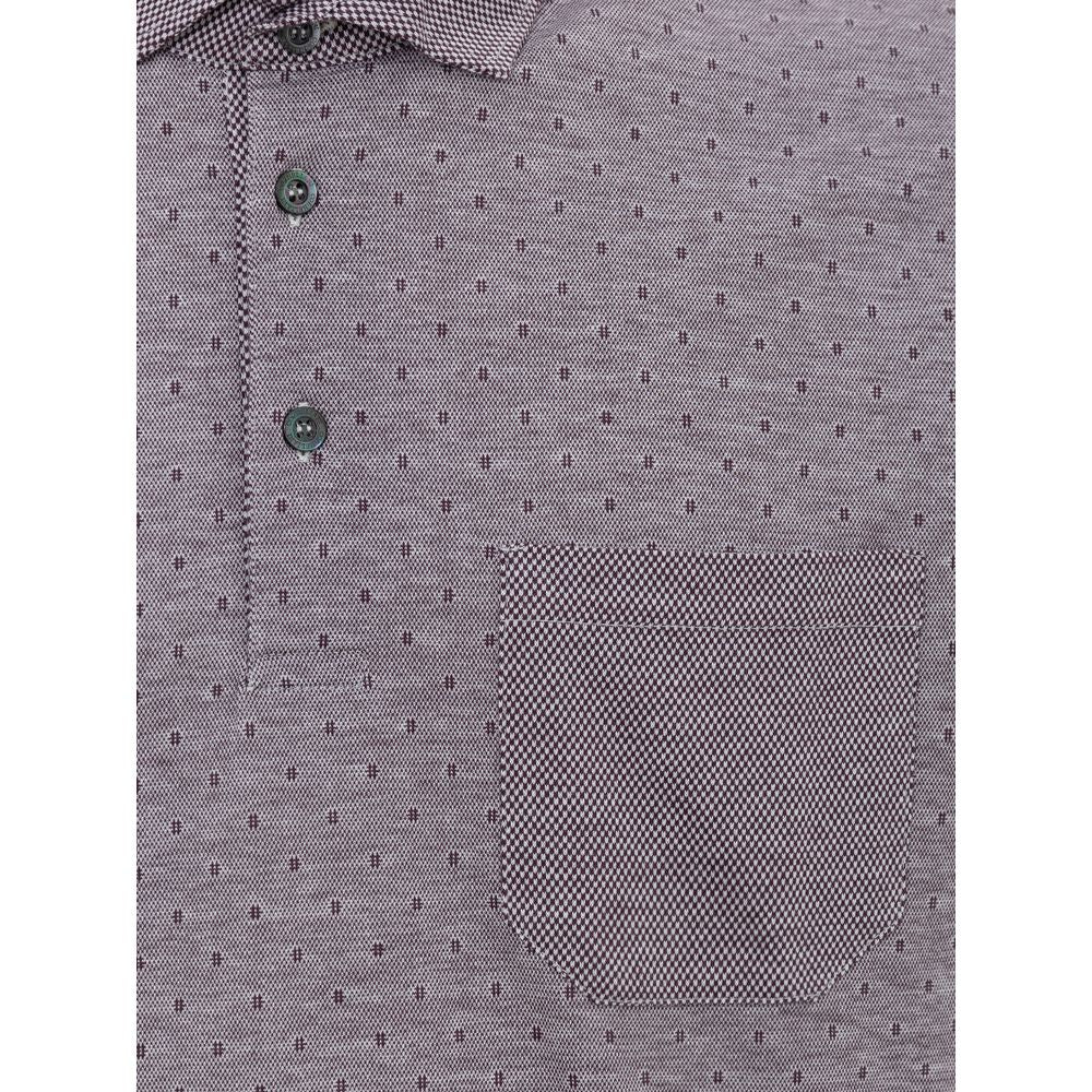 Purple Cotton Polo Shirt