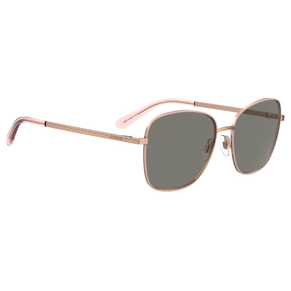 Brown Metal Sunglasses