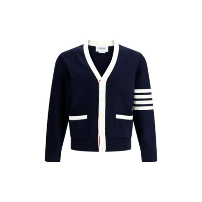 Cardigan with iconic stripes