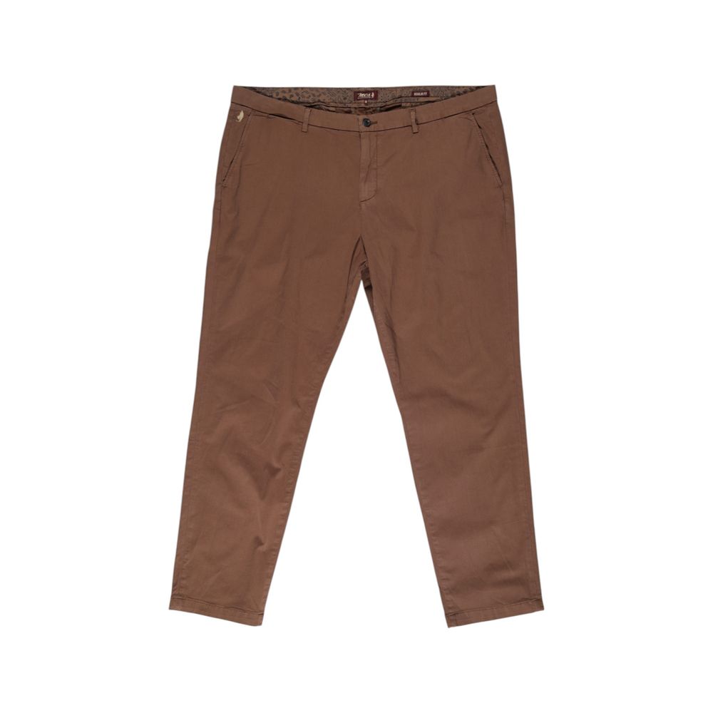 Brown Cotton Jeans & Pant