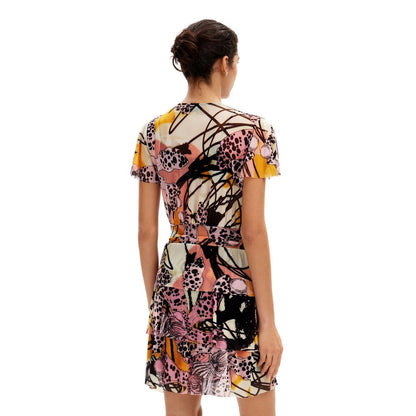 Multicolor Polyester Dress