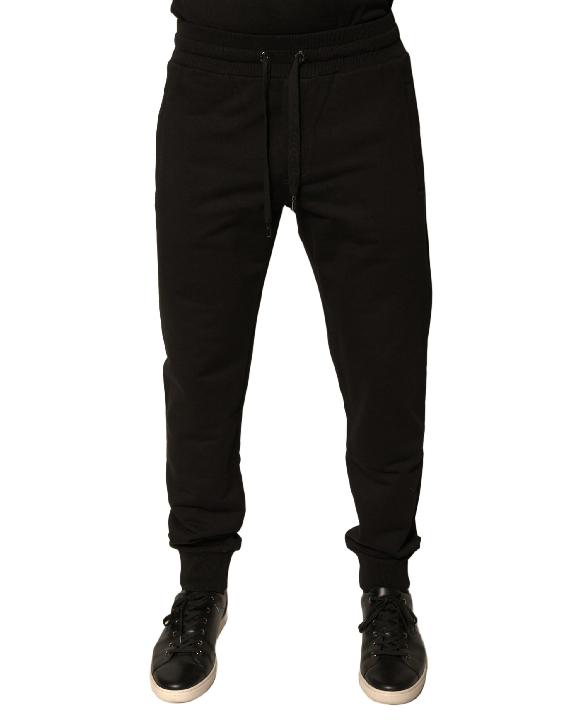 Black Cotton Jogger Men Sweatpants Pants