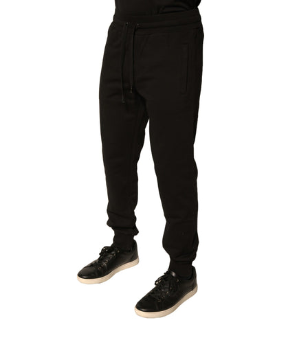 Black Cotton Jogger Men Sweatpants Pants