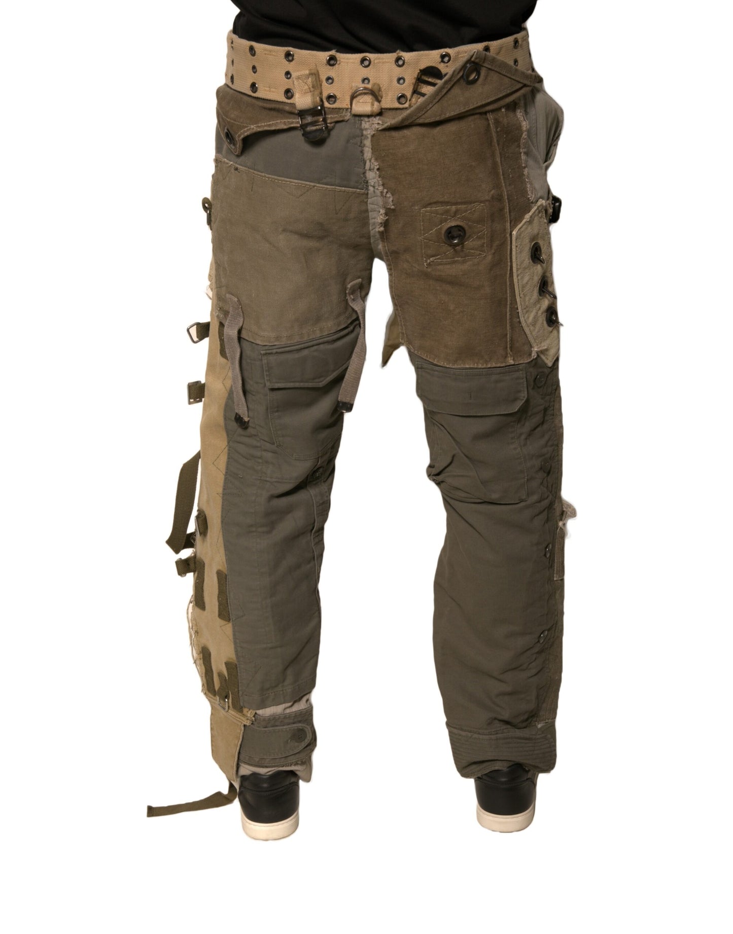 Multicolor Reconstructed Flight Cargo Pants