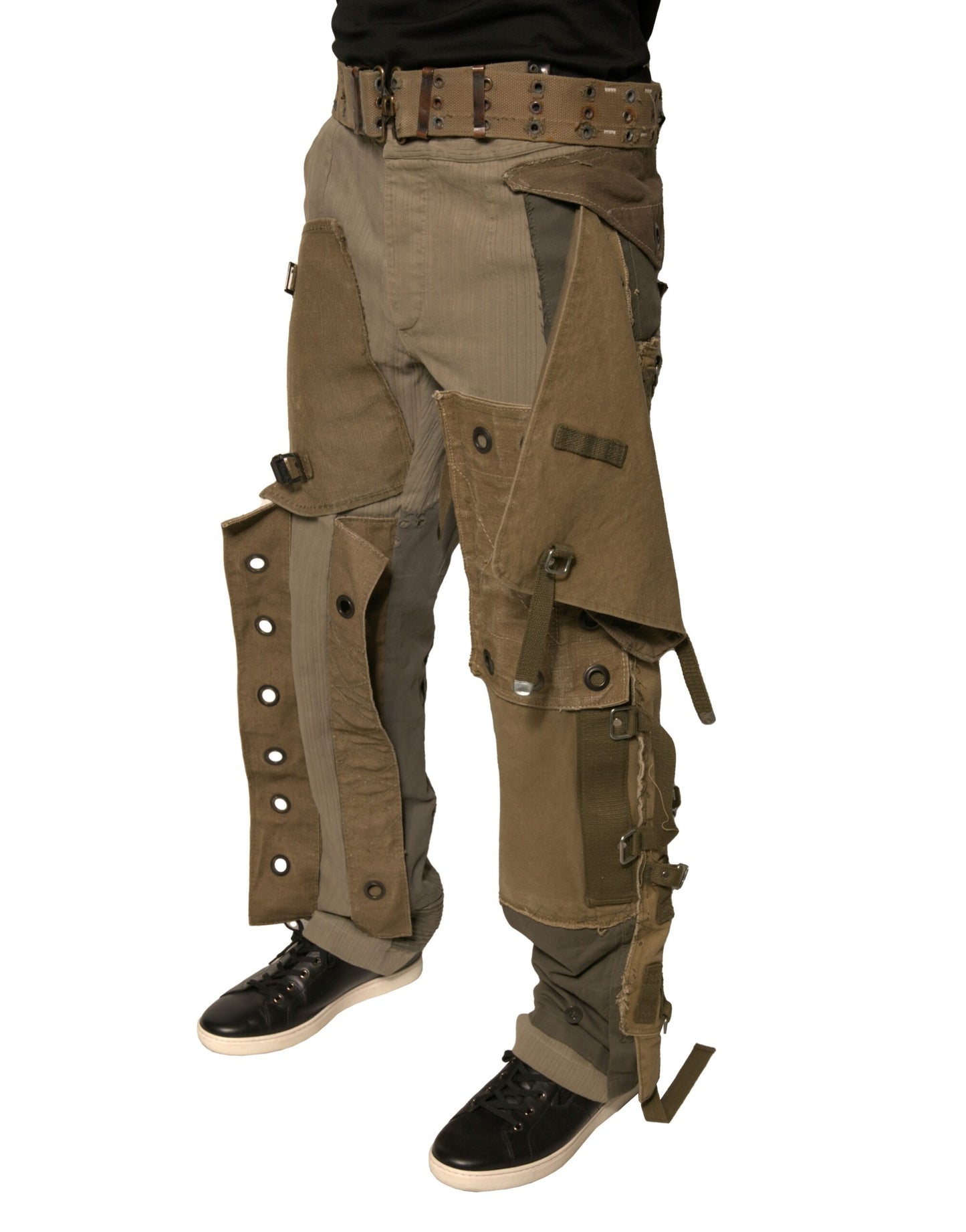 Multicolor Reconstructed Flight Cargo Pants